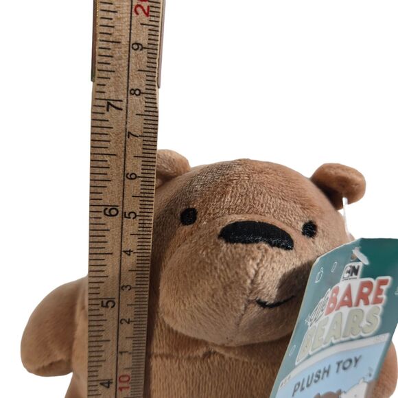 We Bare Bears Plush Grizzly Cartoon Network Warner Bros Toy Factory 2019 7” - Picture 10 of 13